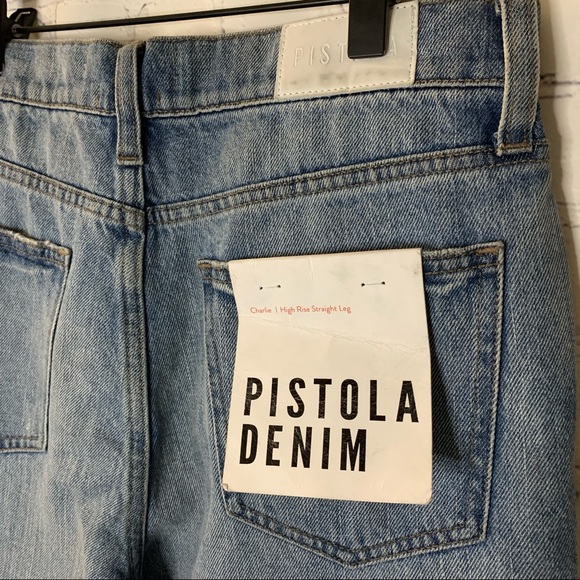 Anthropologie Pistola Denim Charlie High-Rise Straight Leg Jeans Size 27 NWT - Picture 5 of 10